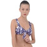 Easter bunny pattern Front Tie Bikini Top
