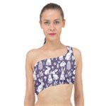 Easter bunny pattern Spliced Up Bikini Top 