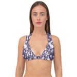 Easter bunny pattern Double Strap Halter Bikini Top