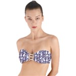 Easter bunny pattern Twist Bandeau Bikini Top