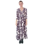 Easter bunny pattern Button Up Maxi Dress