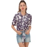 Easter bunny pattern Tie Front Shirt 