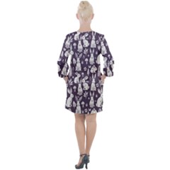 Open Neck Shift Dress 