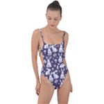 Easter bunny pattern Tie Strap One Piece Swimsuit