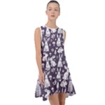 Easter bunny pattern Frill Swing Dress