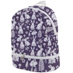 Easter bunny pattern Zip Bottom Backpack