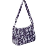 Easter bunny pattern Zip Up Shoulder Bag