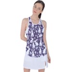 Easter bunny pattern Racer Back Mesh Tank Top