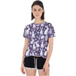 Easter bunny pattern Open Back Sport T-Shirt