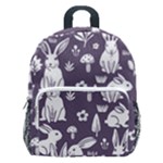 Easter bunny pattern Kids  Age 5-10 Lightweight School Backpack with Side Pockets