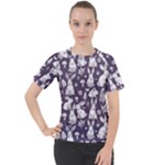 Easter bunny pattern Women s Sport Raglan T-Shirt