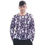 Easter bunny pattern Men s Long Sleeve Raglan T-Shirt