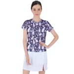 Easter bunny pattern Women s Sports Top
