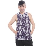 Easter bunny pattern Men s Sleeveless Hoodie
