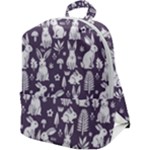 Easter bunny pattern Zip Up Backpack