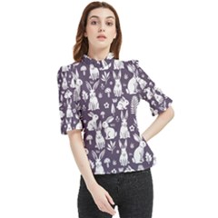 Frill Neck Blouse 
