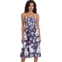 Knee-Length Strapless Bra Top Dress 