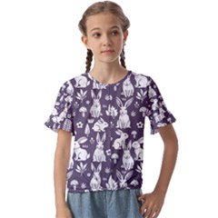 Kids  Cuff Sleeve Scrunch Bottom T-Shirt 