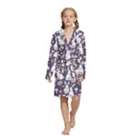 Easter bunny pattern Kids  Long Sleeve Velvet Lounge Robe