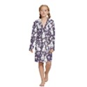 Kids  Long Sleeve Velvet Lounge Robe 