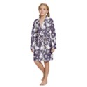 Kids  Long Sleeve Velvet Lounge Robe 