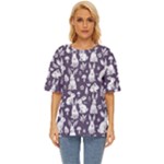 Easter bunny pattern Oversized Basic T-Shirt