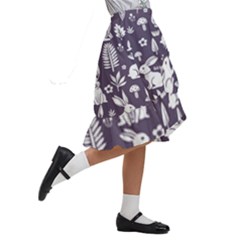 Kids  Ruffle Flared Wrap Midi Skirt 