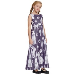 Kids  Satin Sleeveless Maxi Dress 
