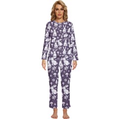 Womens  Long Sleeve Lightweight Pajamas Set 