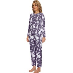 Womens  Long Sleeve Lightweight Pajamas Set 