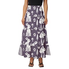 Tiered Ruffle Maxi Skirt 