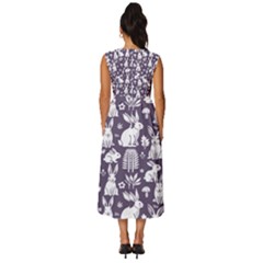 Sleeveless Round Neck Midi Dress 