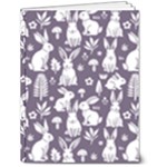 Easter bunny pattern 6  x 8  Hardcover Notebook