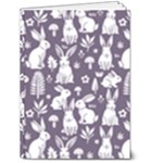 Easter bunny pattern 5  x 7  Hardcover Notebook
