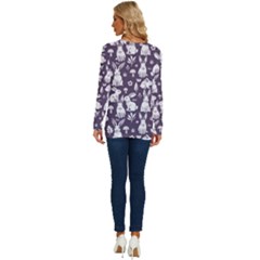 Long Sleeve Crew Neck Pullover Top 