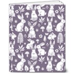 Easter bunny pattern 8  x 10  Hardcover Notebook