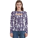 Women s Cut Out Long Sleeve T-Shirt 