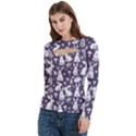Women s Cut Out Long Sleeve T-Shirt 