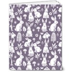Easter bunny pattern 7  x 9  Softcover Notebook