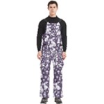 Easter bunny pattern Men s Side Zip Front Pouch Ski And Snowboard Bib Pants	