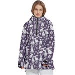 Easter bunny pattern Women s Pullover Zip Ski and Snowboard Waterproof Breathable Jacket