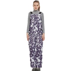 Women s Side Zip Front Pouch Ski And Snowboard Bib Pants	 