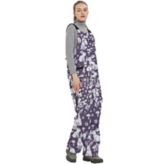 Women s Side Zip Front Pouch Ski And Snowboard Bib Pants	 