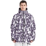Easter bunny pattern Men s Multi Pockets Zip Ski and Snowboard Waterproof Breathable Jacket