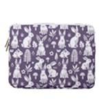 Easter bunny pattern 14  Vertical Laptop Sleeve Case With Pocket