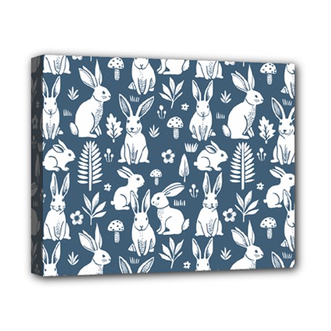 Easter bunny pattern Canvas 10  x 8  (Stretched) from ArtsNow.com