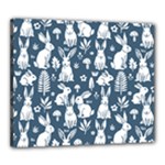 Easter bunny pattern Canvas 24  x 20  (Stretched)