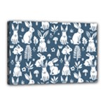 Easter bunny pattern Canvas 18  x 12  (Stretched)