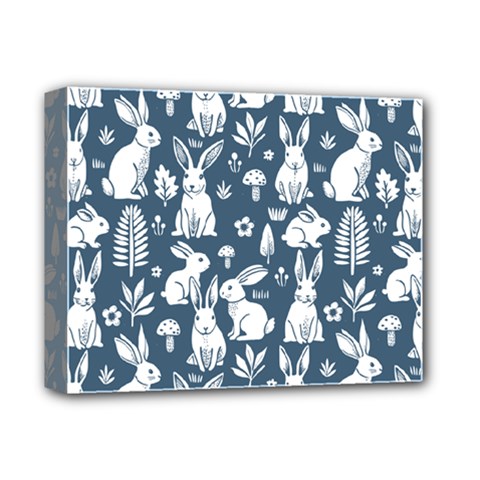Easter bunny pattern Deluxe Canvas 14  x 11  (Stretched) from ArtsNow.com