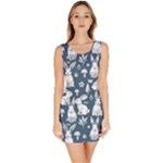 Easter bunny pattern Bodycon Dress